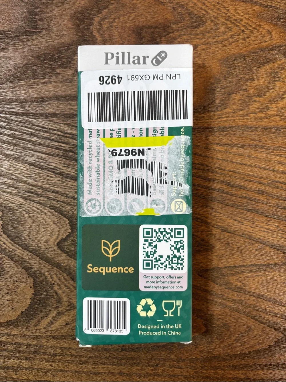 Pillar Off White AM/PM Twice-A-Day Pill Organizer
